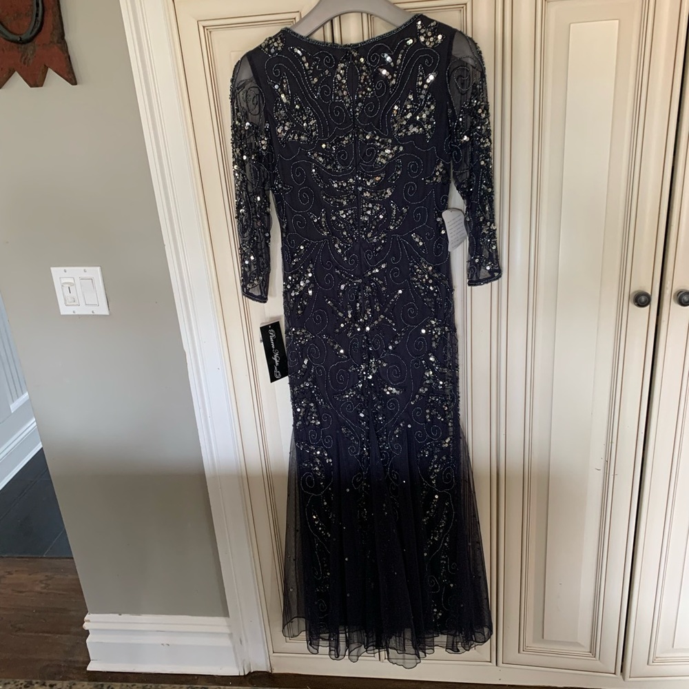 Navy Pissarro Nights Mother of the Bride Dress